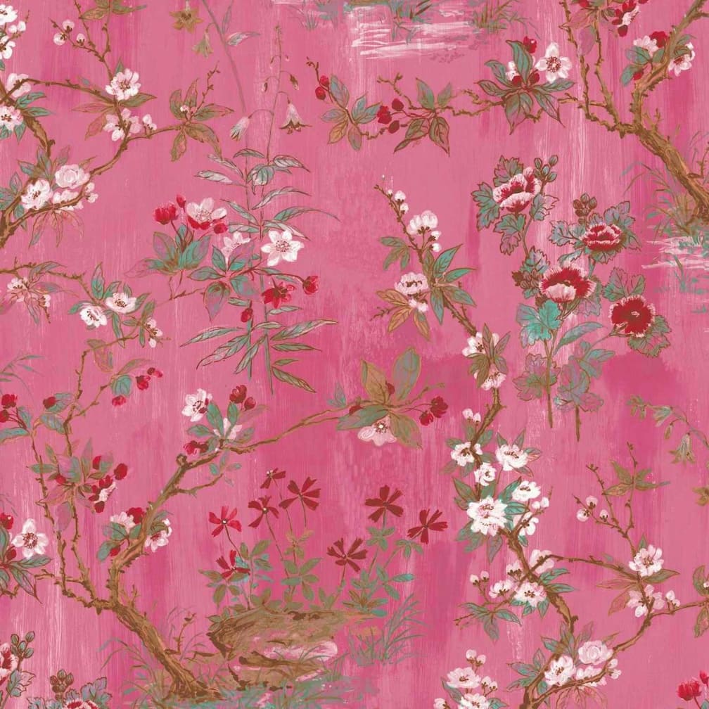 Woodchip & Magnolia Rivington Pink Wallpaper