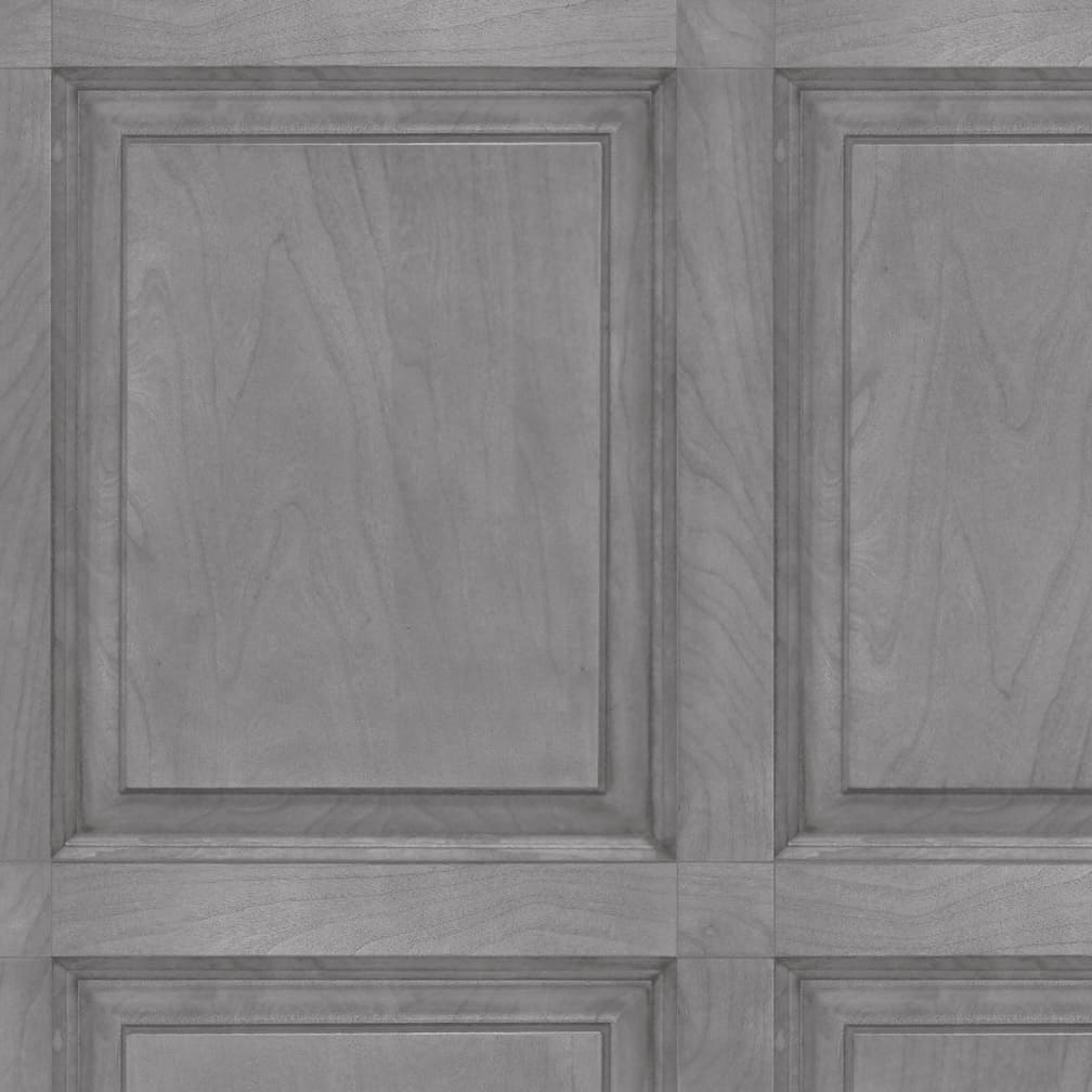Grey Wood Panel Wallpaper