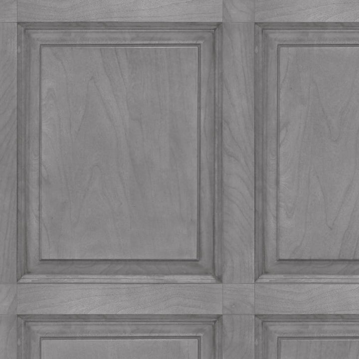 Grey Wood Panel Wallpaper