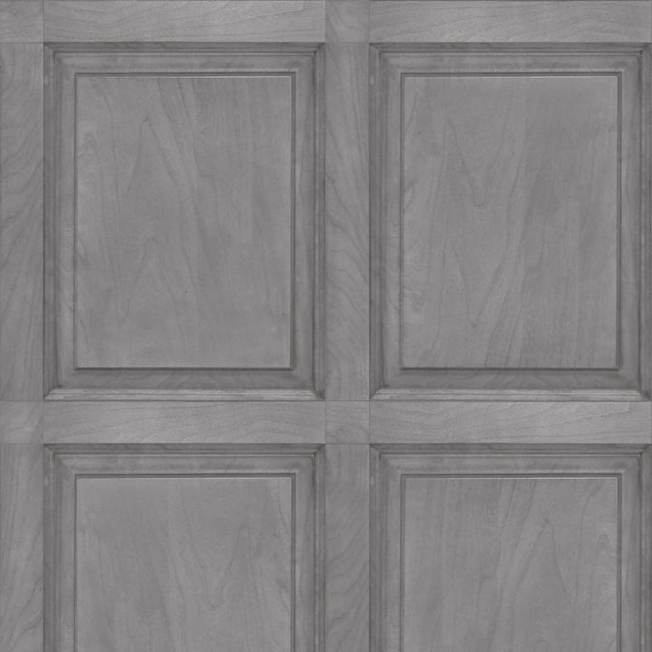 Grey Wood Panel Wallpaper