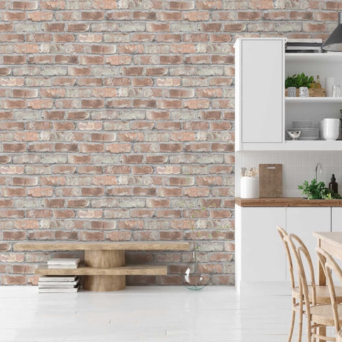 Real Red Brick Wallpaper By Woodchip & Magnolia