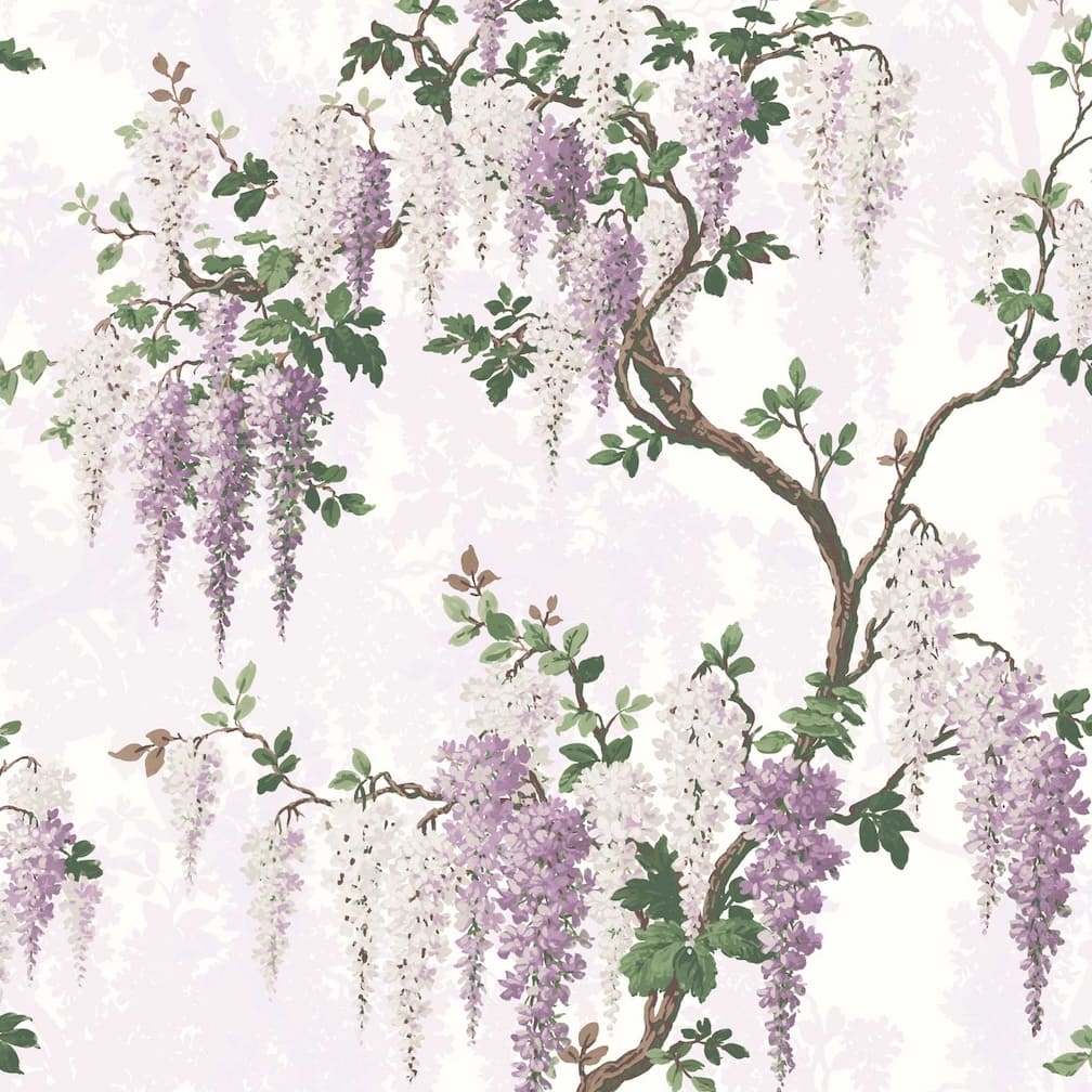 Woodchip & Magnolia Wisteria Lilac Wallpaper