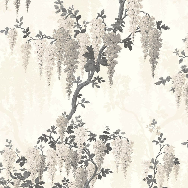 Woodchip & Magnolia Wisteria in Taupe Wallpaper