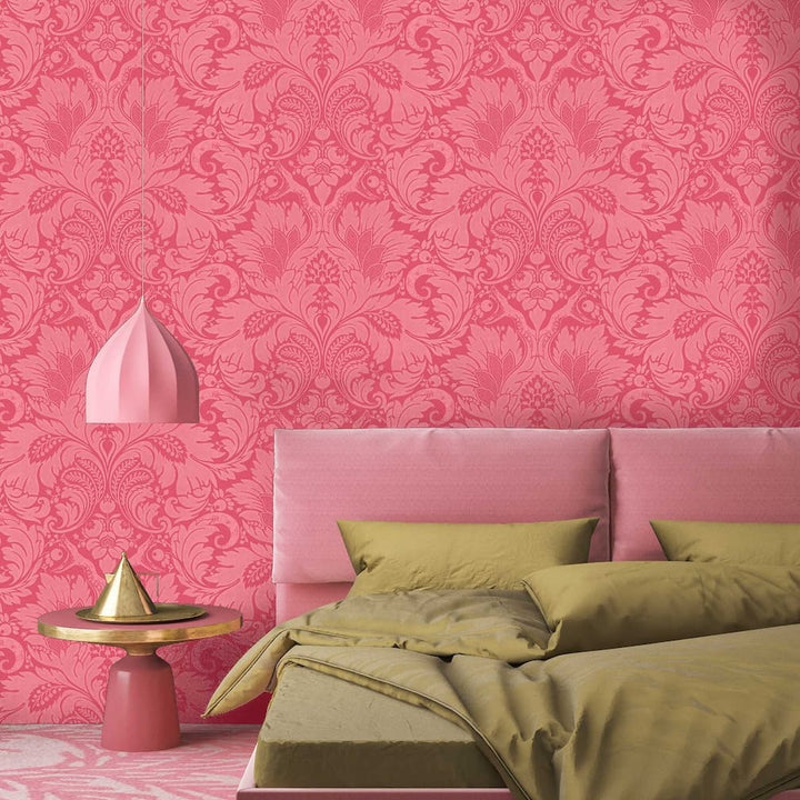Woodchip & Magnolia Fearless Cheeky Pink Wallpaper