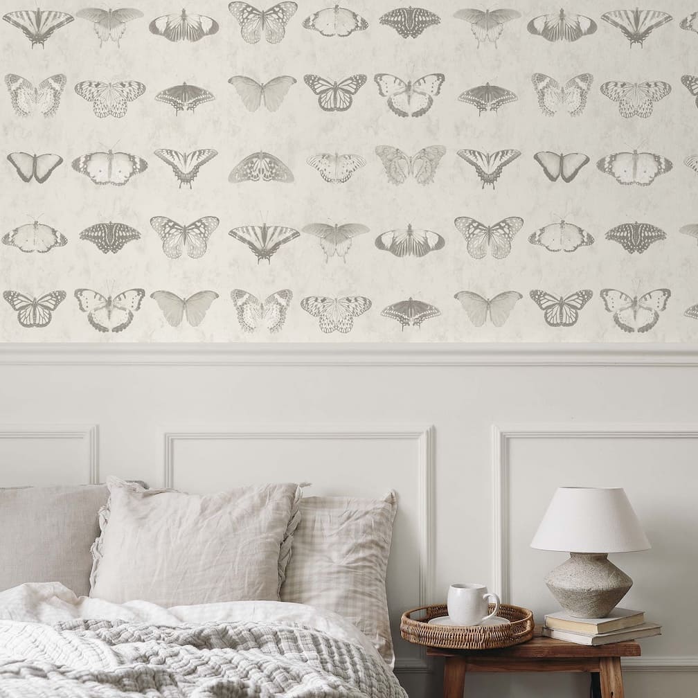 Woodchip & Magnolia Lepidoptera Magnolia Wallpaper