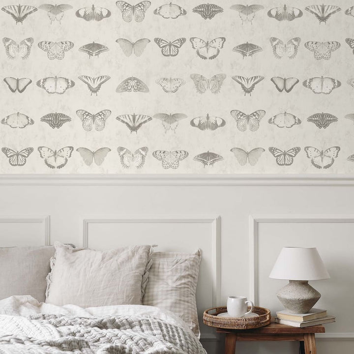 Woodchip & Magnolia Lepidoptera Magnolia Wallpaper