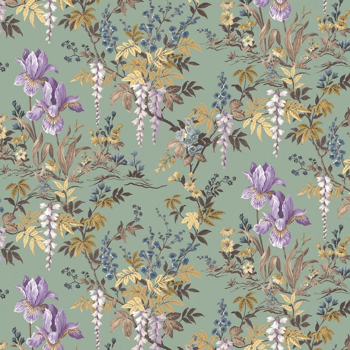 Woodchip & Magnolia Hestia Wild Garlic Green Wallpaper