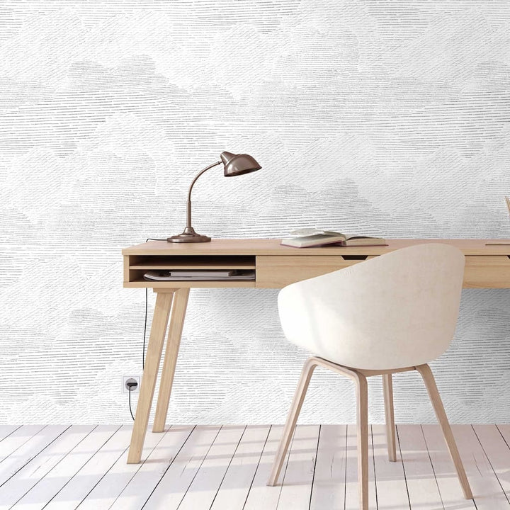 Woodchip & Magnolia Nimbostratus Mist Grey Wallpaper
