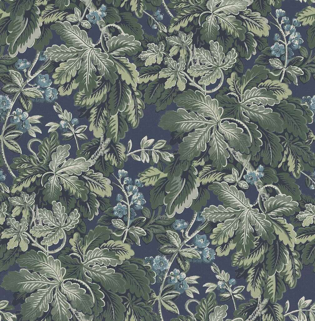 Woodchip & Magnolia Avar Reservoir Blue Wallpaper