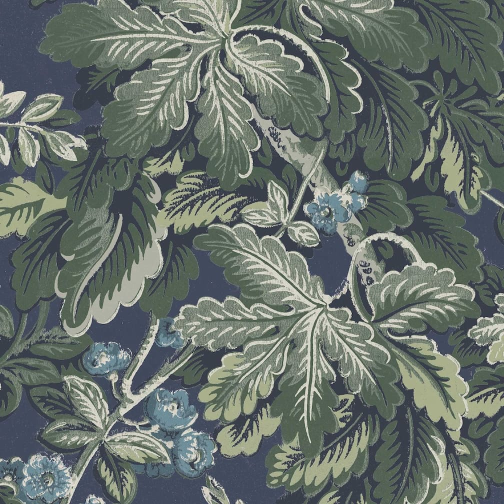 Woodchip & Magnolia Avar Reservoir Blue Wallpaper