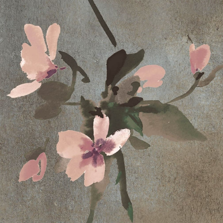 Woodchip & Magnolia Blossom Brown & Blush Wallpaper