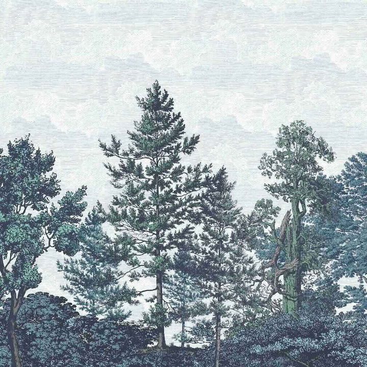 Woodchip & Magnolia Heaton Border - Reservoir Blue