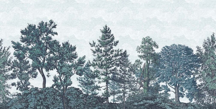Woodchip & Magnolia Heaton Border - Reservoir Blue