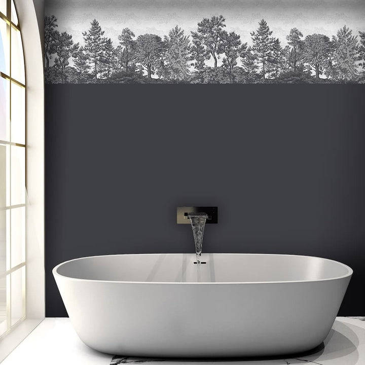 Woodchip & Magnolia Heaton Border - Charcoal