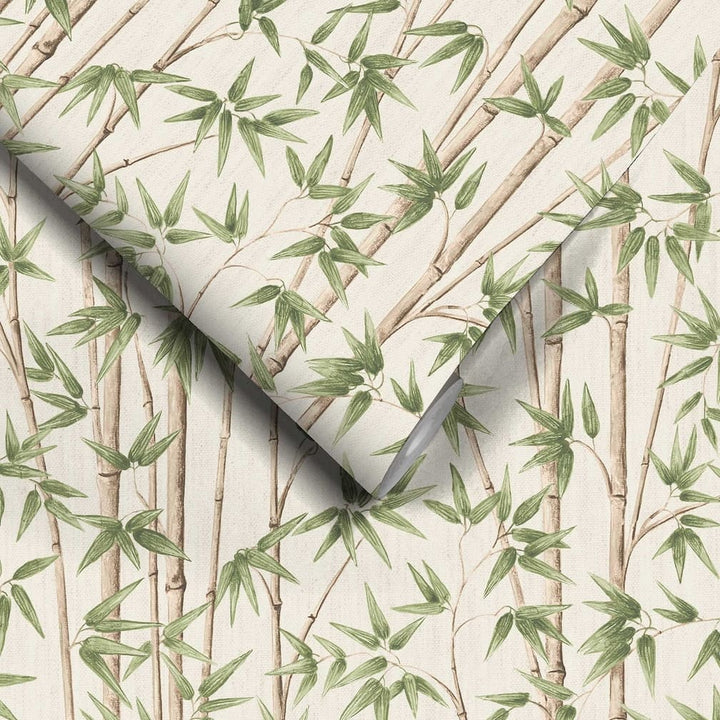 Woodchip & Magnolia Bamboozle Sage Wallpaper