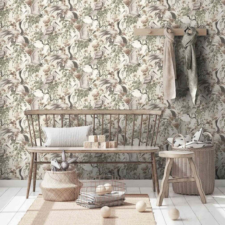 Woodchip & Magnolia Maurice Sage Wallpaper