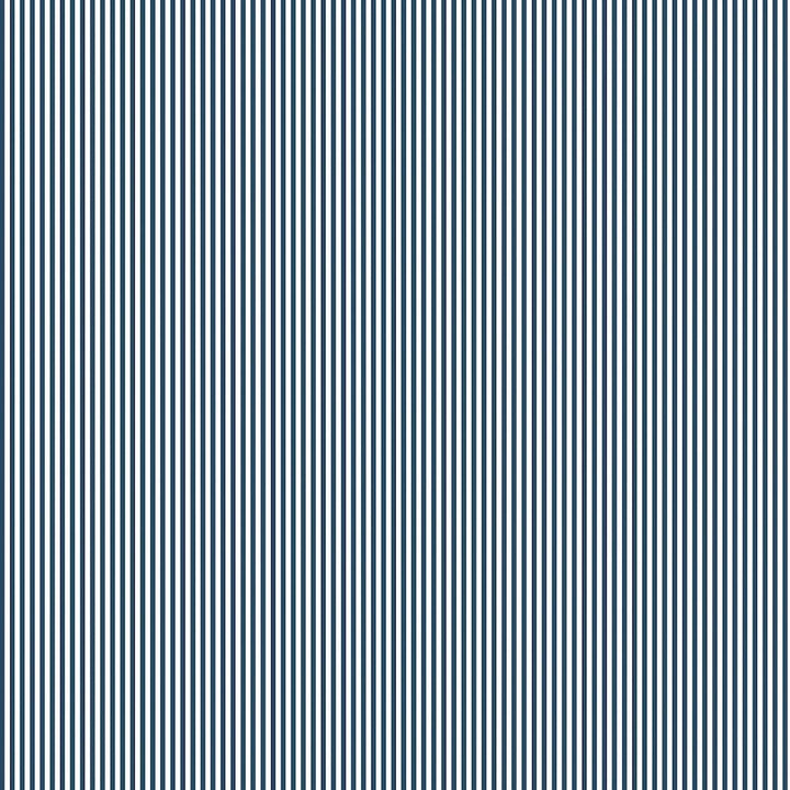 Woodchip & Magnolia Matchstick Stripe Navy/White Wallpaper