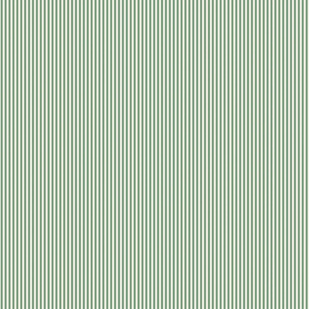 Woodchip & Magnolia Matchstick Stripe Green/Magnolia Wallpaper