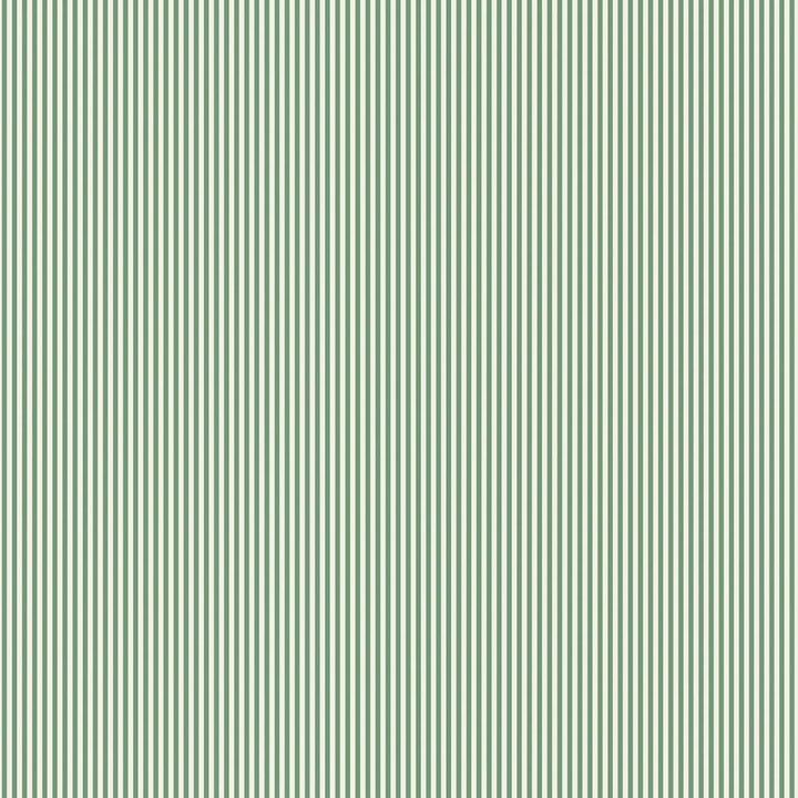 Woodchip & Magnolia Matchstick Stripe Green/Magnolia Wallpaper