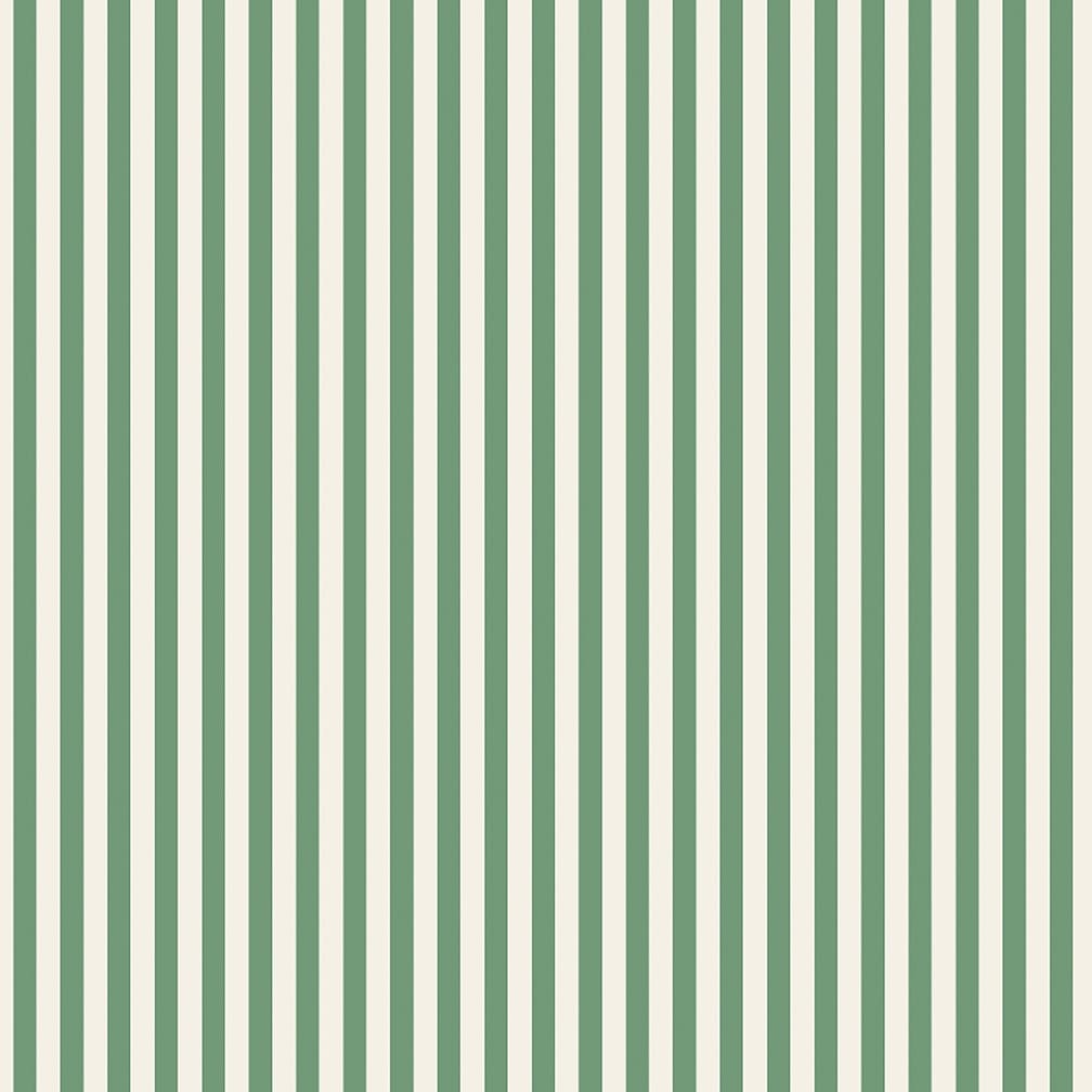 Woodchip & Magnolia Matchstick Stripe Green/Magnolia Wallpaper