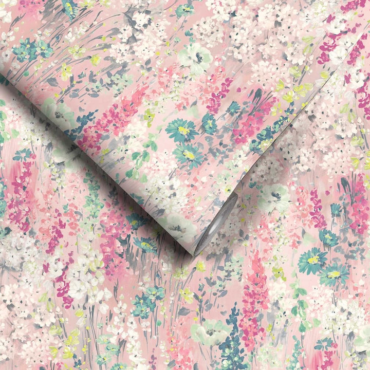 Woodchip & Magnolia Wilderness Shell Pink Wallpaper