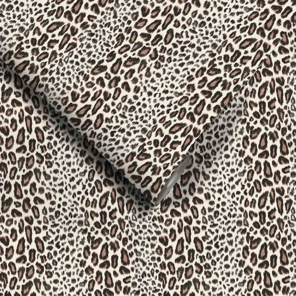 Woodchip & Magnolia Tabby Kat Brunette Stripe Wallpaper