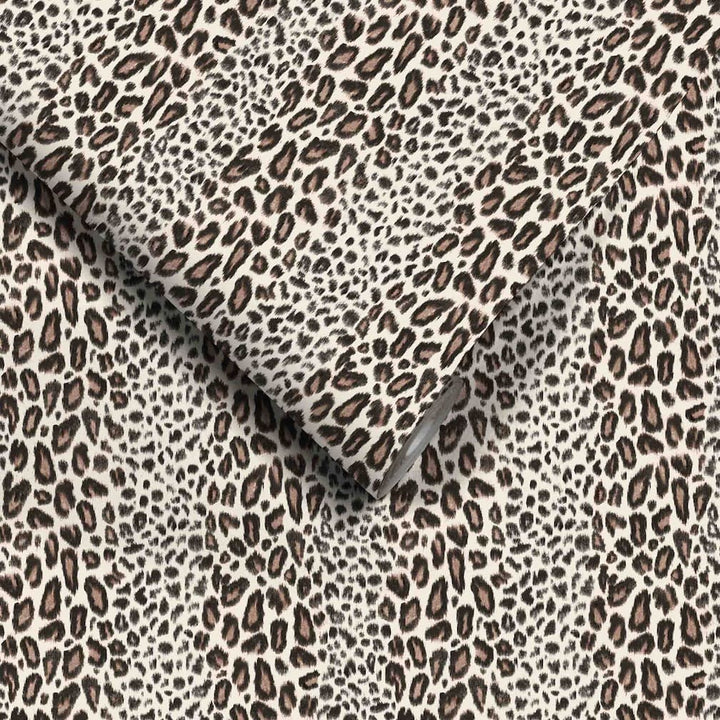 Woodchip & Magnolia Tabby Kat Brunette Stripe Wallpaper