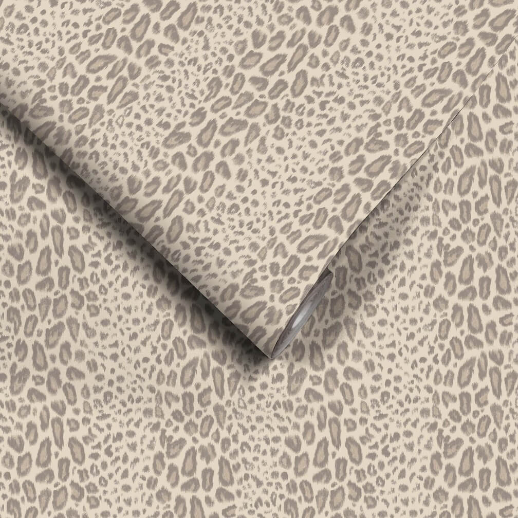 Woodchip & Magnolia Tabby Kat Oyster Stripe Wallpaper
