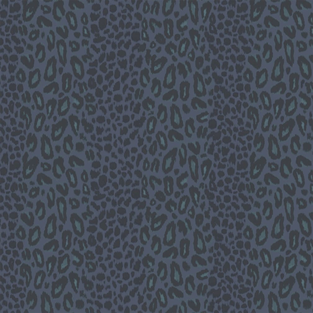 Woodchip & Magnolia Tabby Kat Navy Stripe Wallpaper