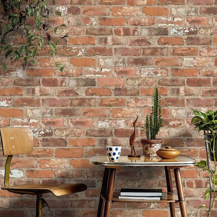 Woodchip & Magnolia Castlefield Brick Clay Wallpaper