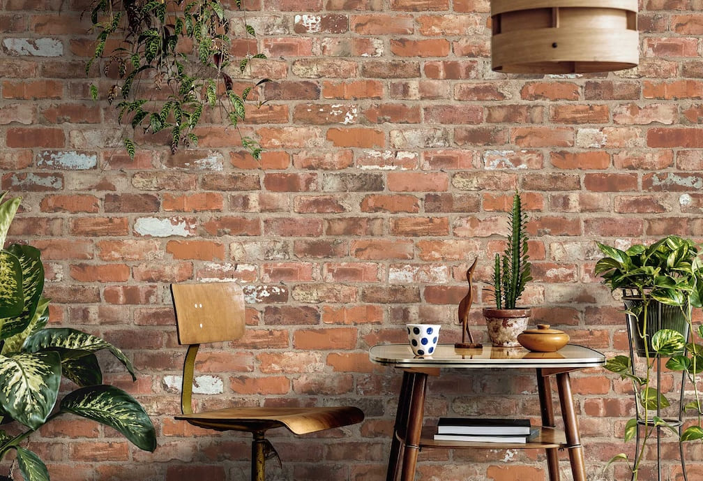Woodchip & Magnolia Castlefield Brick Clay Wallpaper