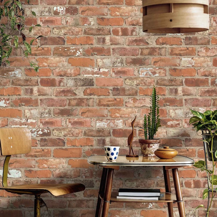 Woodchip & Magnolia Castlefield Brick Clay Wallpaper
