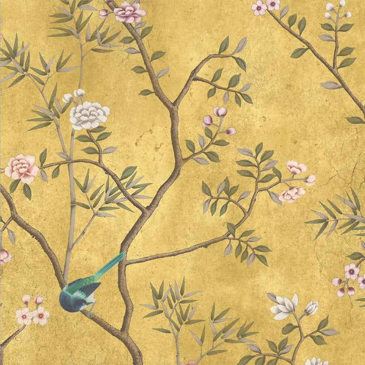 Woodchip & Magnolia Onism Old Gold Wallpaper