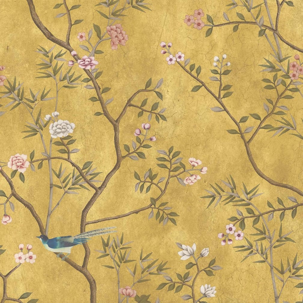 Woodchip & Magnolia Onism Old Gold Wallpaper