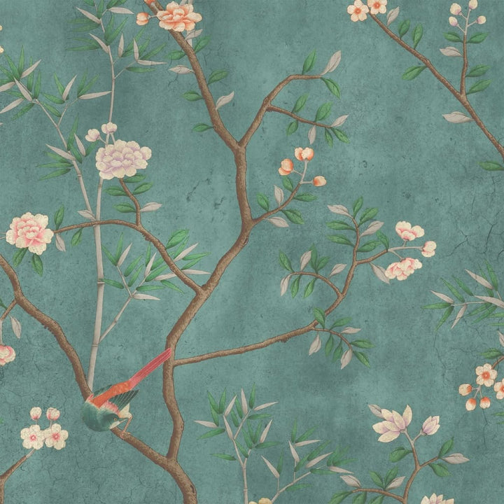 Woodchip & Magnolia Onism Emerald Wallpaper