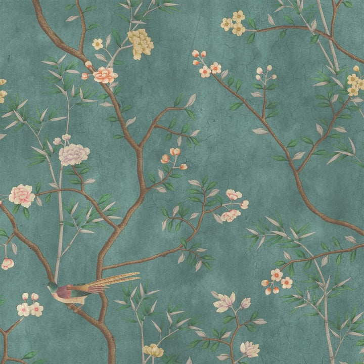 Woodchip & Magnolia Onism Emerald Wallpaper
