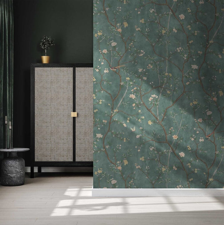 Woodchip & Magnolia Onism Emerald Wallpaper