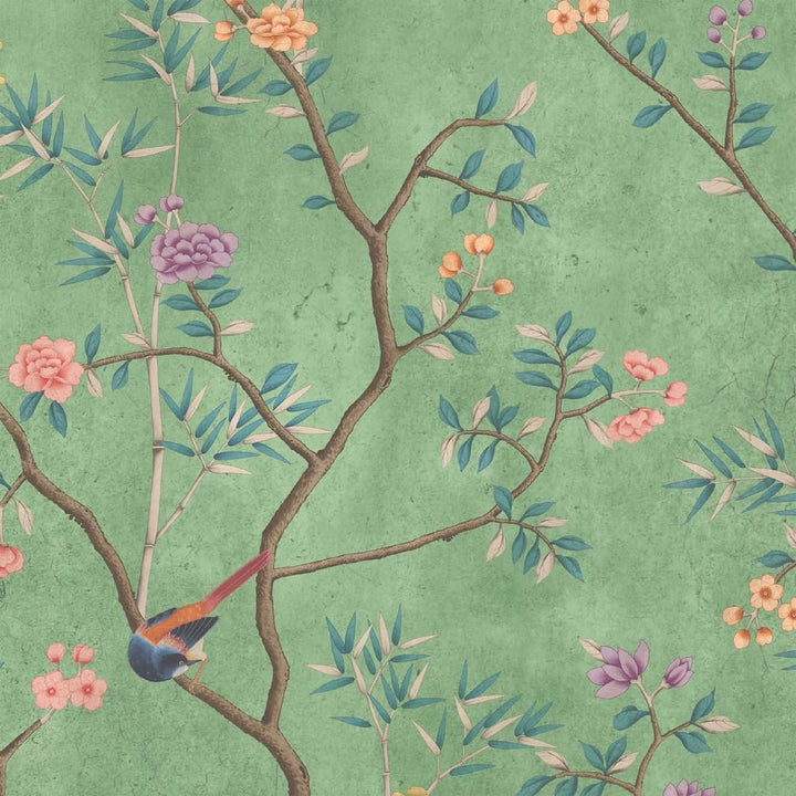 Woodchip & Magnolia Onism Spring Green Wallpaper