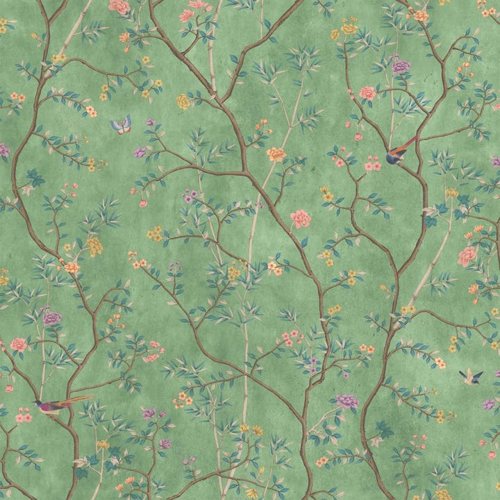Woodchip & Magnolia Onism Spring Green Wallpaper