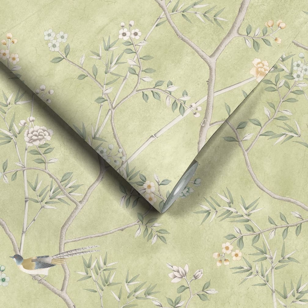 Woodchip & Magnolia Onism Olive Green Wallpaper