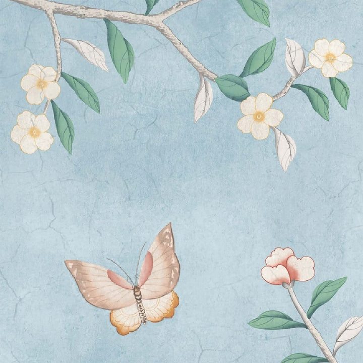 Woodchip & Magnolia Onism Sky Blue Wallpaper