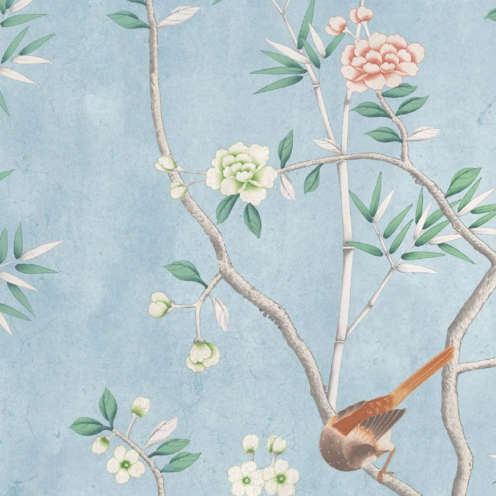 Woodchip & Magnolia Onism Sky Blue Wallpaper