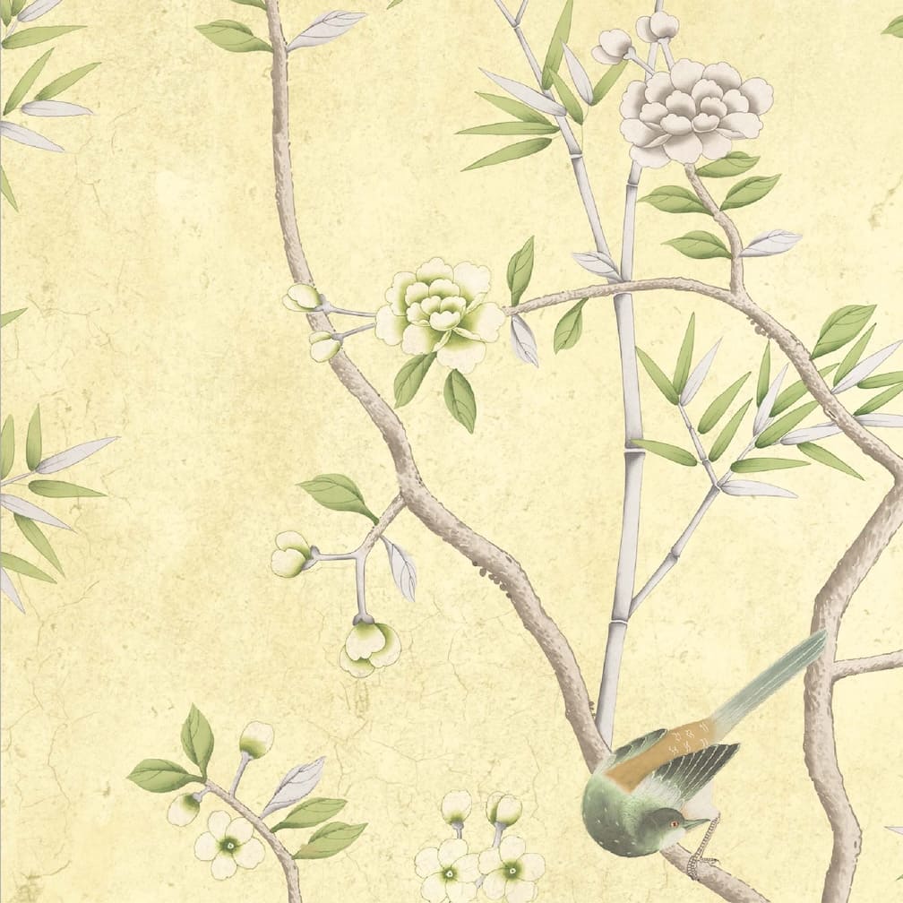 Woodchip & Magnolia Onism Lemon Wallpaper