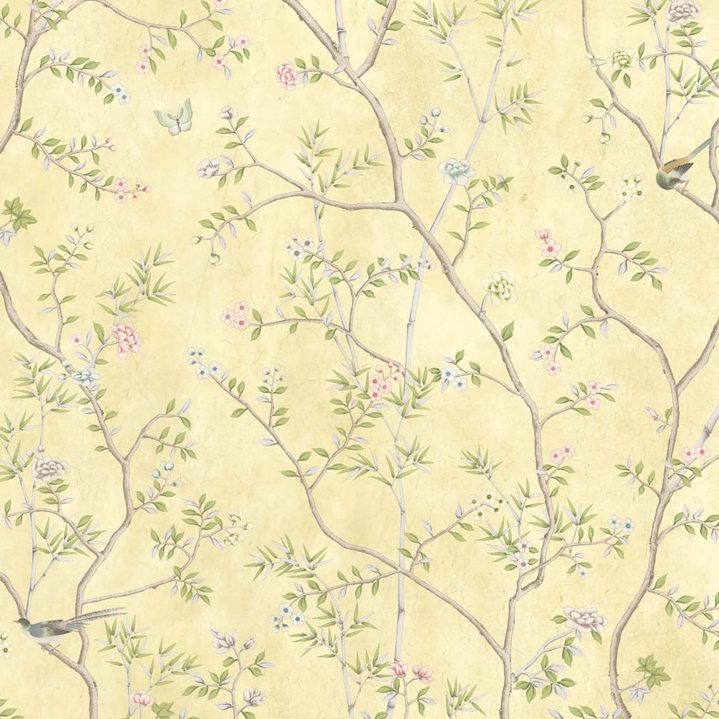 Woodchip & Magnolia Onism Lemon Wallpaper