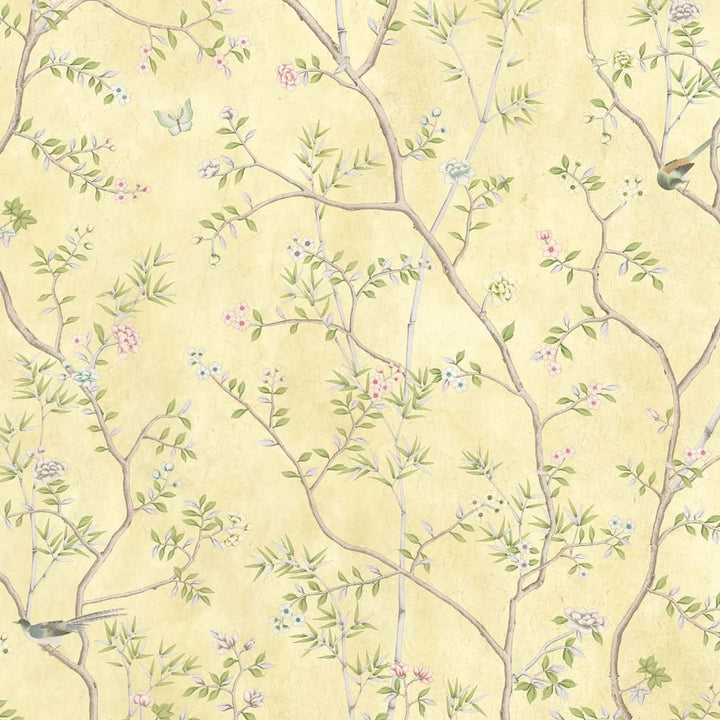 Woodchip & Magnolia Onism Lemon Wallpaper