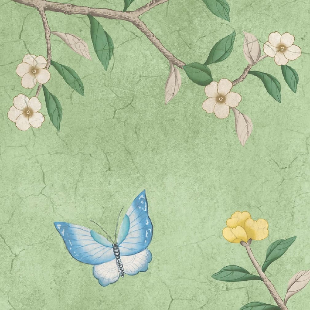 Woodchip & Magnolia Onism Apple Green Wallpaper