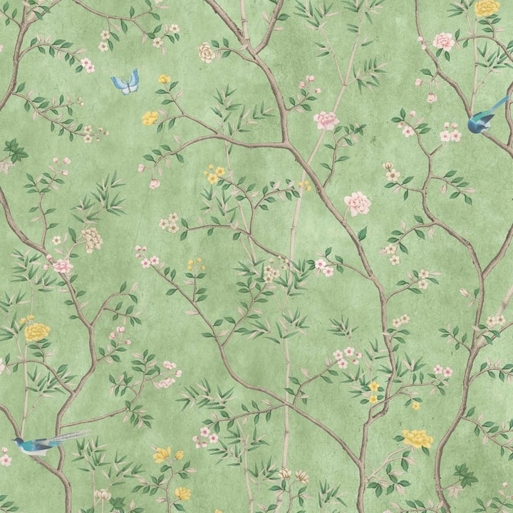 Woodchip & Magnolia Onism Apple Green Wallpaper