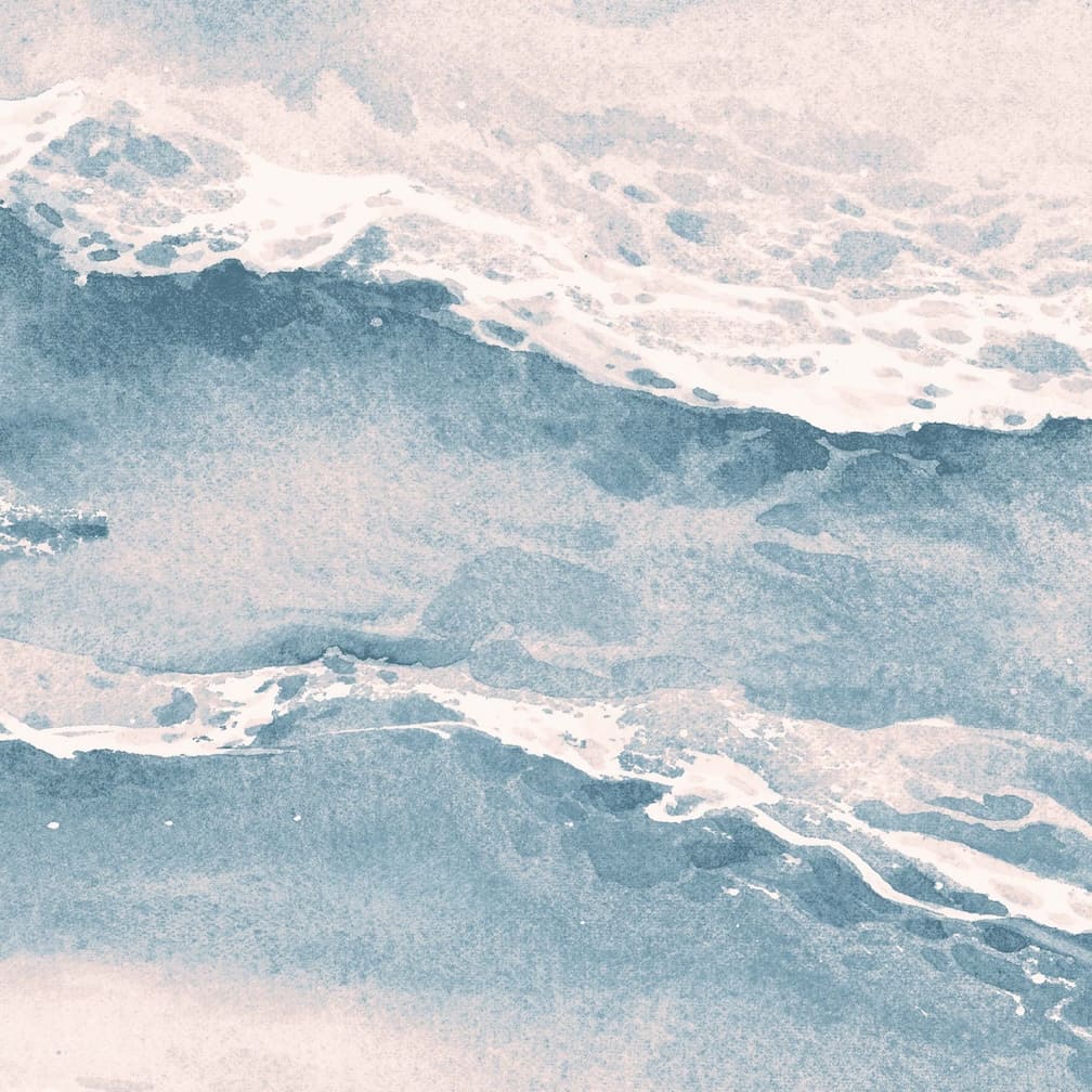 Woodchip & Magnolia Ebb & Flow Sea Sunset Wallpaper