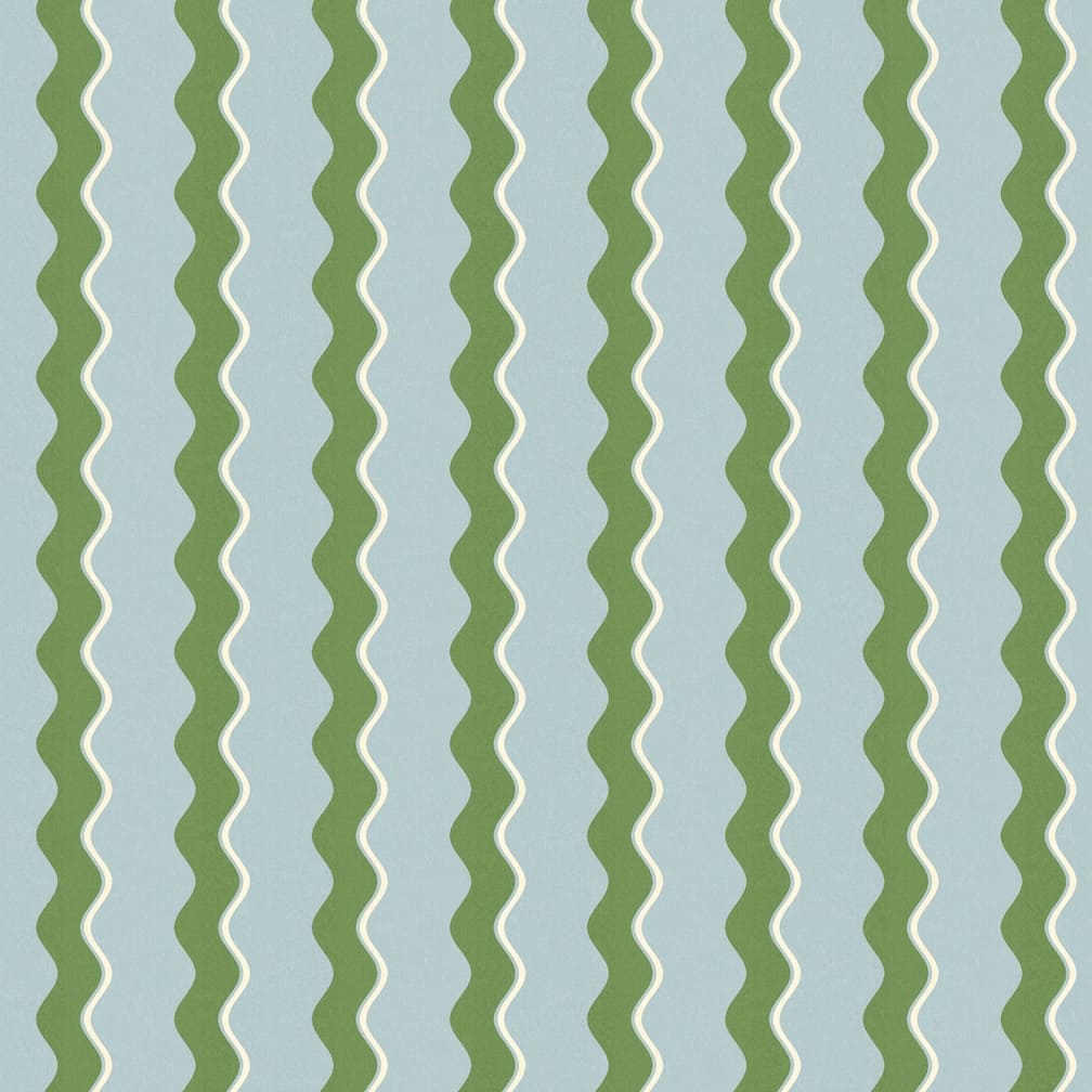 Woodchip & Magnolia Cari Wave Pacific Blue Wallpaper