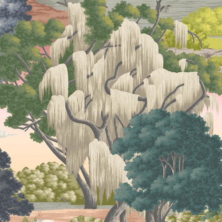 Woodchip & Magnolia Enchanted Gardens Pink Haze Wallpaper